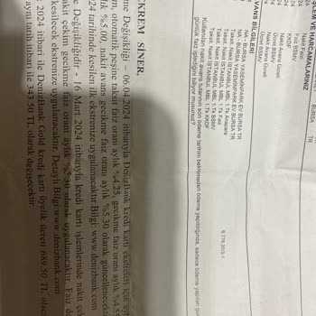 Denizbank Kredi Kartımdan İzinsiz Para Çekimi