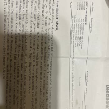 Denizbank Kredi Kartımdan İzinsiz Para Çekimi