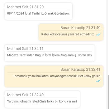 Epttavm'de İptal Edilen Sipariş Ve Müşteri Hizmetleri Sorunu
