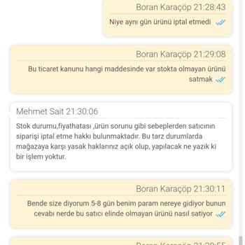 Epttavm'de İptal Edilen Sipariş Ve Müşteri Hizmetleri Sorunu