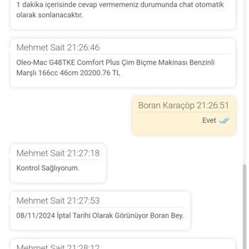 Epttavm'de İptal Edilen Sipariş Ve Müşteri Hizmetleri Sorunu