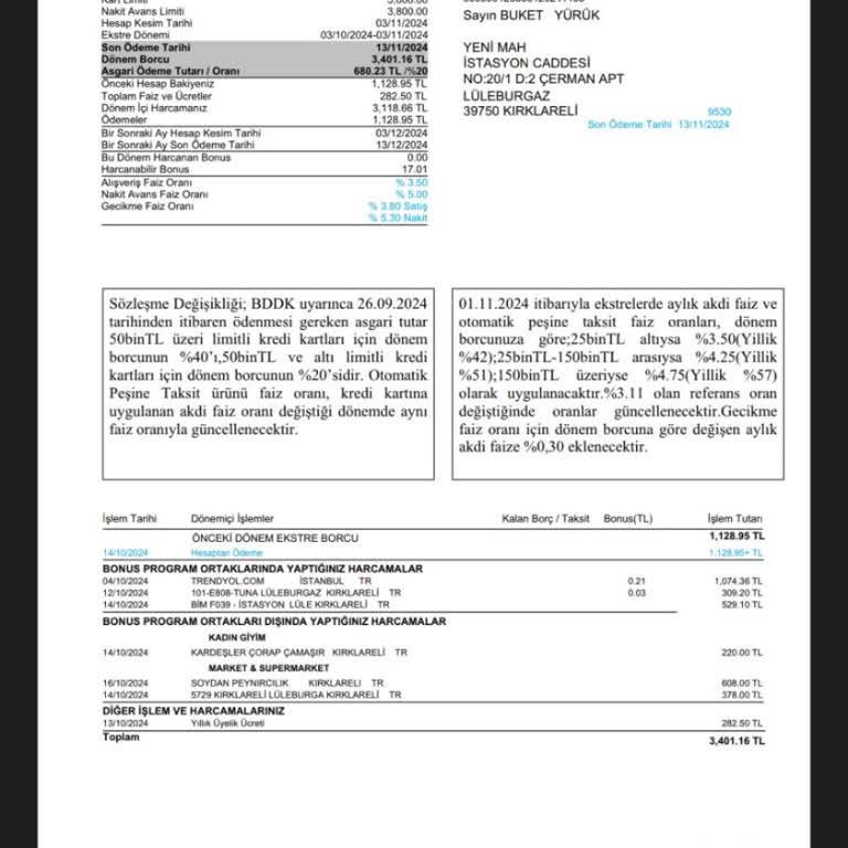 Denizbank Kart Aidat İadesi Talebi