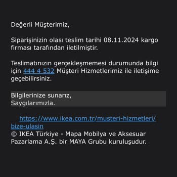 Teslim Edilmeyen Sipariş Ve İletişim Sorunları