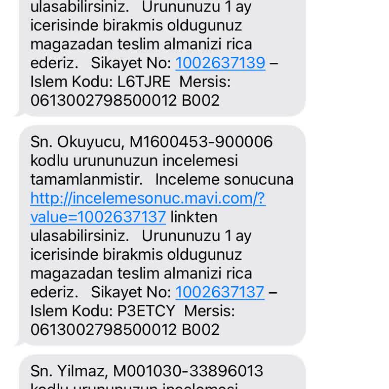 Mavi Ürünlerinde Kalite Sorunu