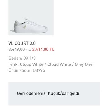 İade Ücretinin Gecikmesi: Adidas'tan Acil Çözüm Bekliyorum