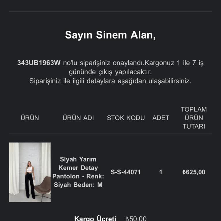 Sipariş Teslim Edilmedi Ve İletişim Kurulamıyor
