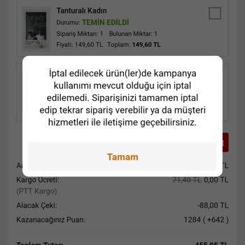 Sipariş Karmaşası Ve İade Sorunu