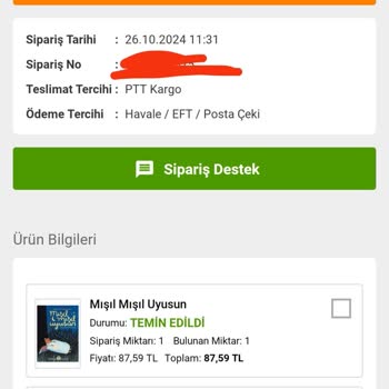 Sipariş Karmaşası Ve İade Sorunu