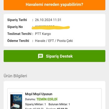 Sipariş Karmaşası Ve İade Sorunu