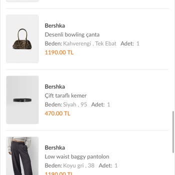 Eksik İade: Bershka Alışverişimde 4050 TL Kaybım Var