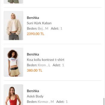 Eksik İade: Bershka Alışverişimde 4050 TL Kaybım Var