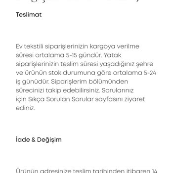 Yanlış Renk Sandalye Ve İade Sürecinde Yaşanan Sorunlar