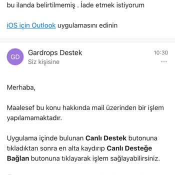 Gardırop Premium'da Destek Sorunu