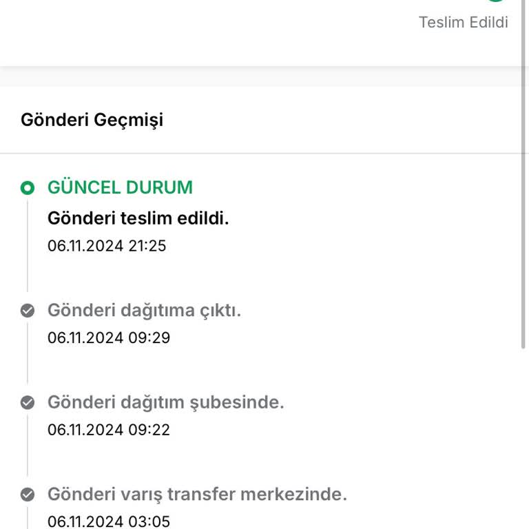 Kargo Teslimatındaki Aksaklık
