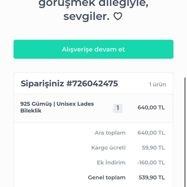 Sipariş Verildi, Kargo Bilgisi Ve İletişim Yok