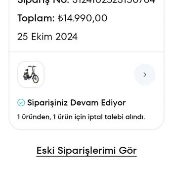 İptal Edilen Siparişin İadesi Hala Yapılmadı