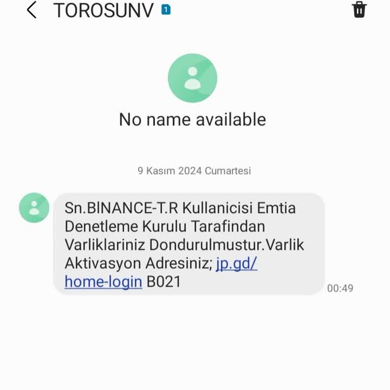 Yanıltıcı Mesaj Ve Kimlik Avı Girişimi