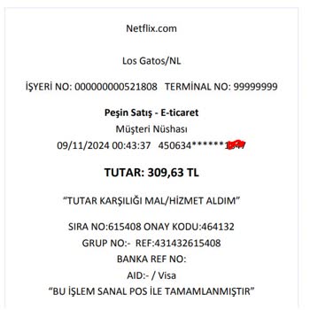 Netflix Üyelik Ücreti Ve Yapı Kredi Bankası Kur Farkı Sorunu