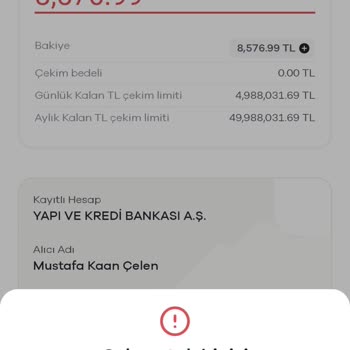 Hesap İşlemleri Tamamen Durduruldu