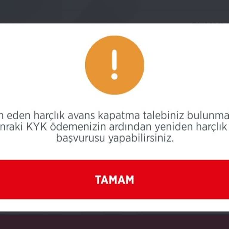 KYK Harçlık Avansı Açma Sorunu