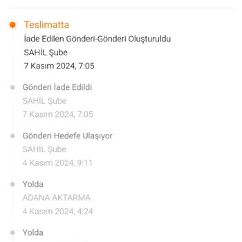 Adrese Teslim Edilmeyen Kargolar