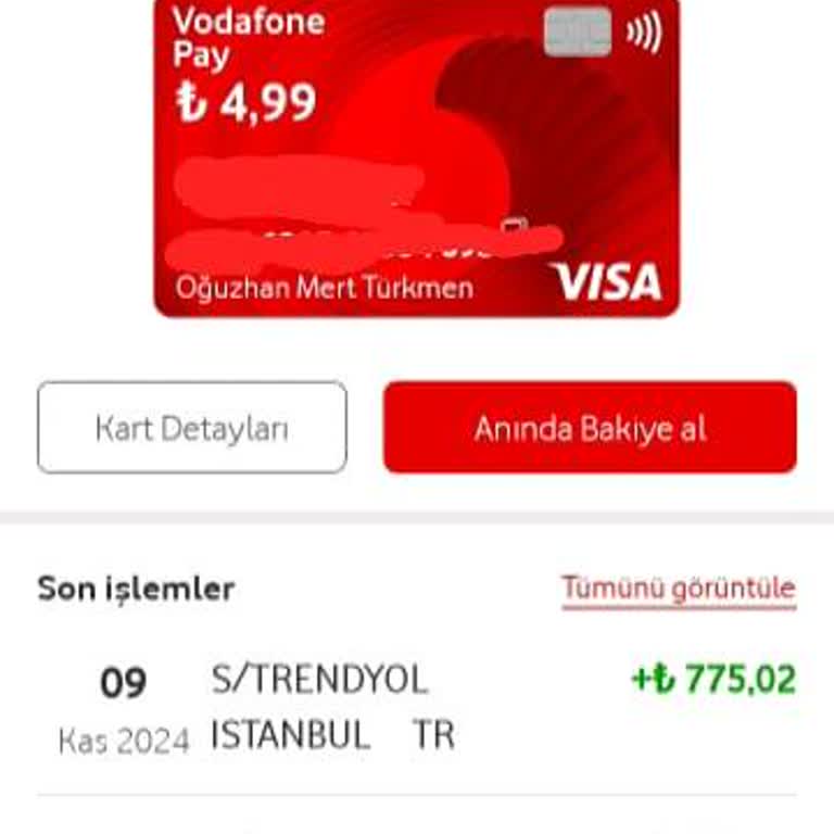 Vodafone Pay İade Sorunu: Kullanılabilir Bakiyeye Yansımayan Para
