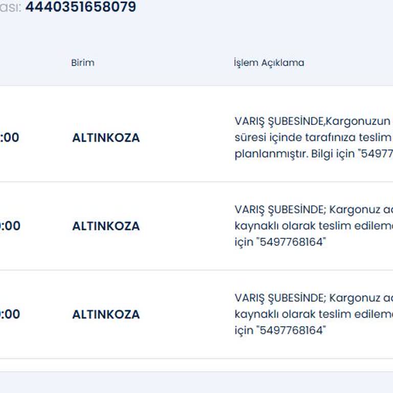 Adres Yanlış Gerekçesiyle Teslim Edilmeyen Kargo