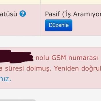 İŞKUR Telefon Doğrulama Sorunu İşe Başlamamı Engelliyor