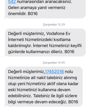 Vodafone'un Yanlış Bilgilendirmesi Ve Teknik Sorunlar