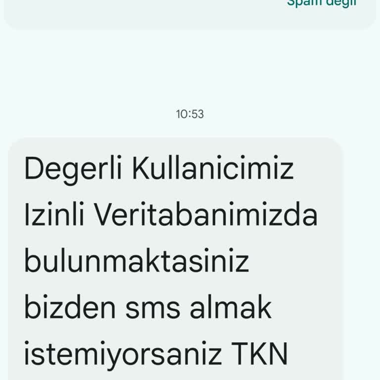Labirentbil (SMS) İzinsiz Mesajlar Ve Yetkisiz İşlemler Hakkında Endişe