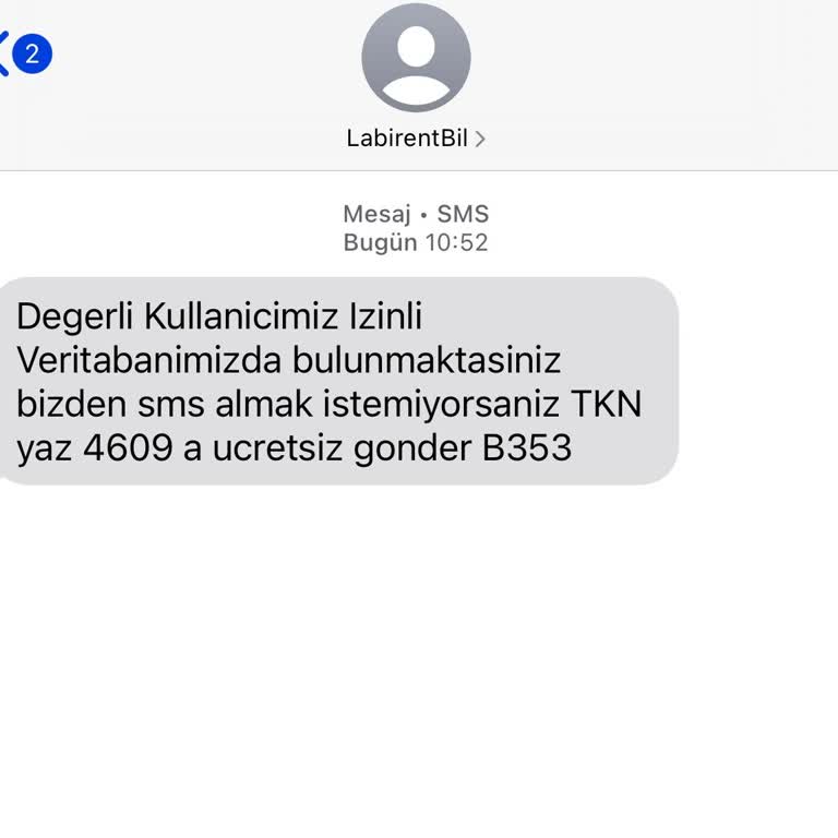 İzinsiz Mesaj Ve Sorumluluk Reddi