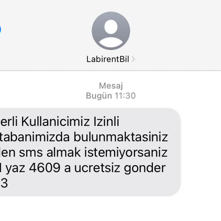 İzinsiz Gönderilen Mesaj Ve İşlem İtirazı