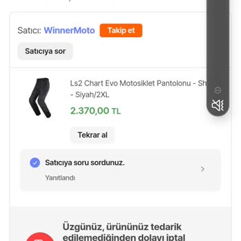 Uygun Fiyatlı Ürün Siparişim Habersiz İptal Edildi