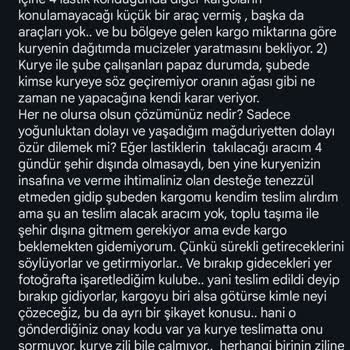 Sürat Kargo'nun Büyük Paket Teslimatındaki Sorunu