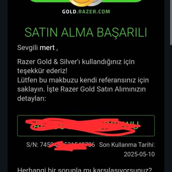 Razer Gold Ve Google Play Arasında Kalan Müşteri