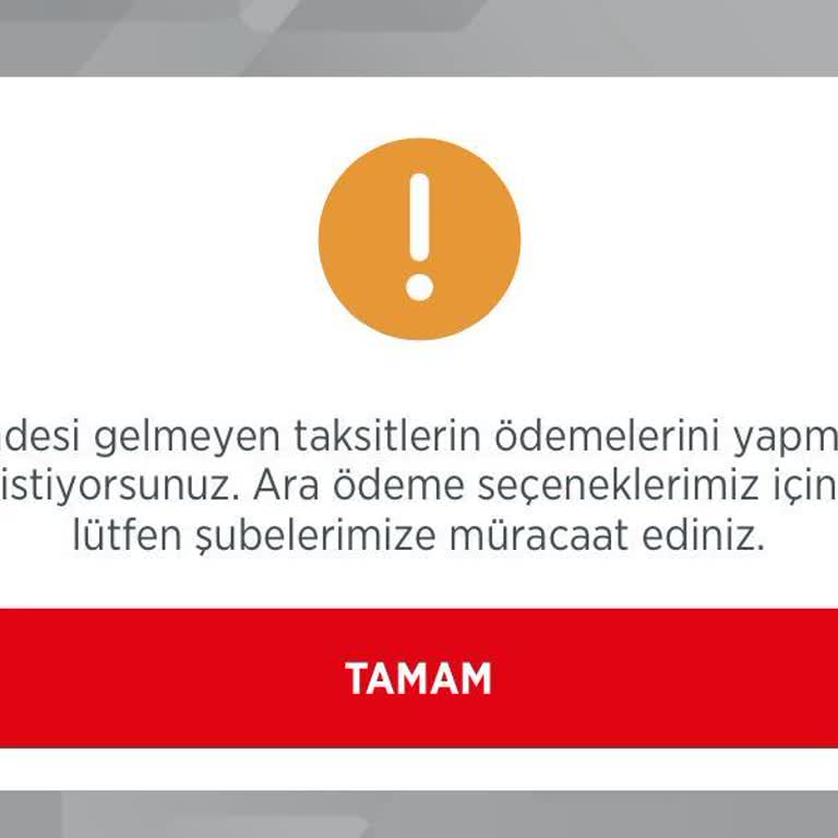 Ziraat Bankası Kredi Ödemesi Sistem Hatası