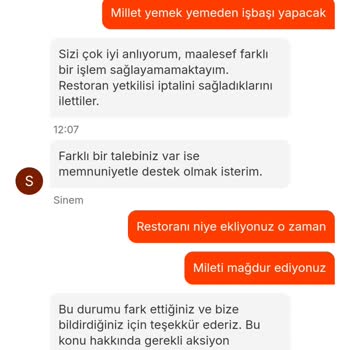 Hizmet Bölgesi Sorunu Yüzünden İptal Edilen Siparişler
