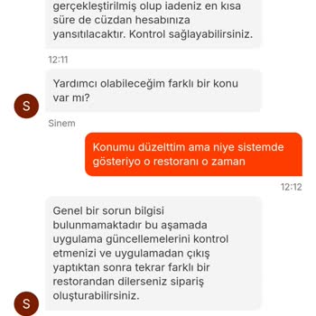 Hizmet Bölgesi Sorunu Yüzünden İptal Edilen Siparişler