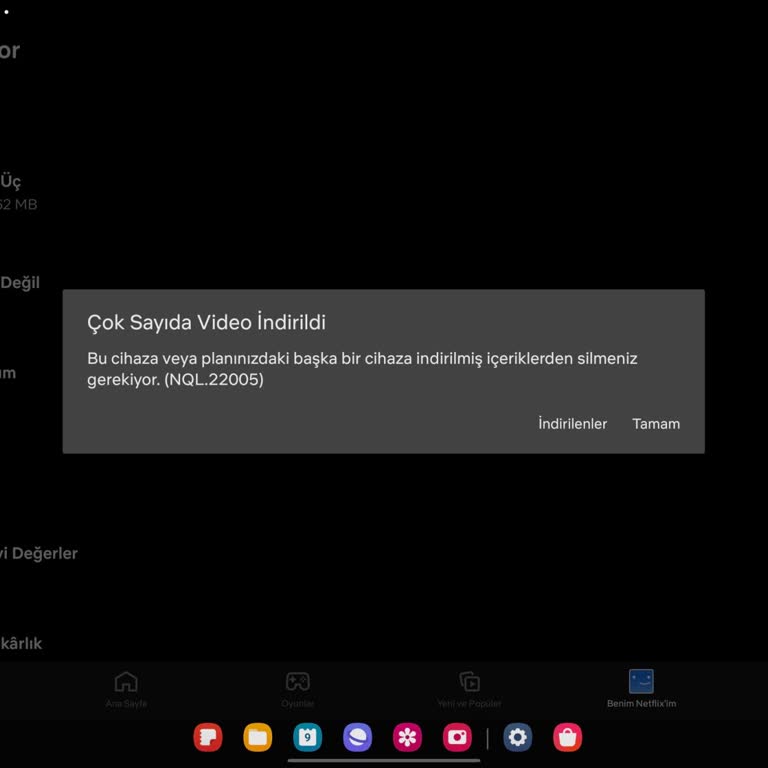 Sınırsız İndirme Sözüne Rağmen Hata Mesajı