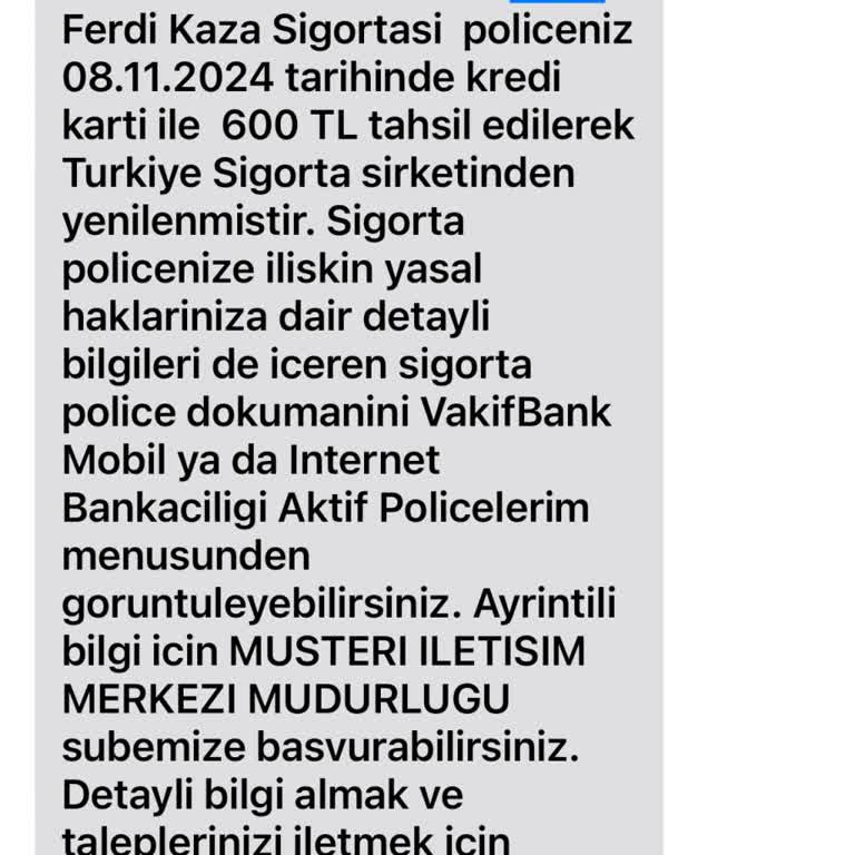 İzinsiz Yenilenen Sigorta Ve İade Talebi