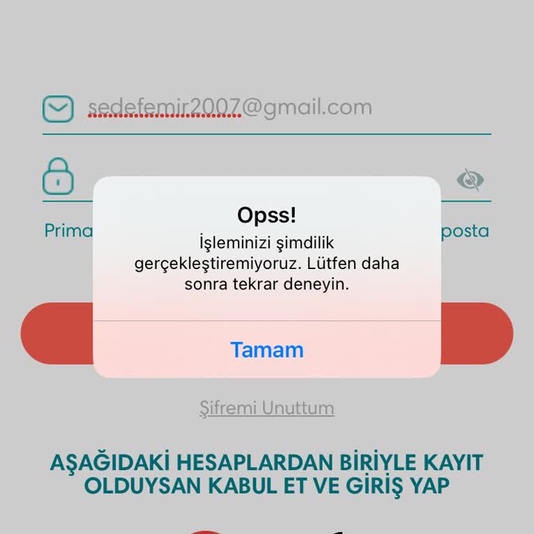 Prima.com.tr Sitesine Giriş Sorunu