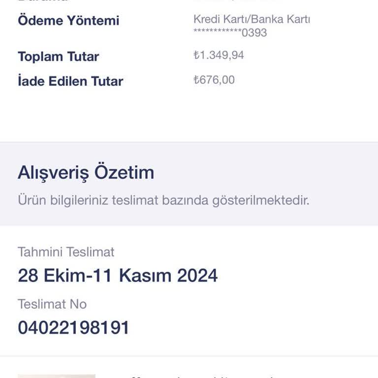 Penti'den İptal Edilen Sipariş Ve Eksik İade