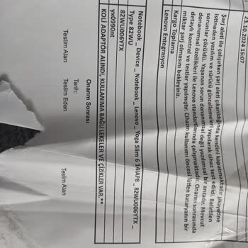 Lenovo Laptop Sorunu: Şarj Problemi Ve Müşteri Hizmetleri Mağduriyeti