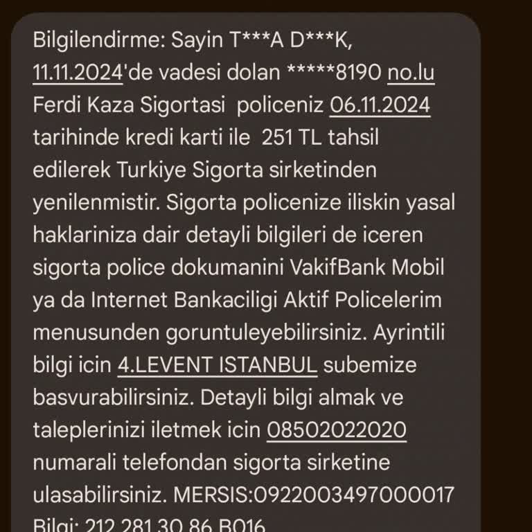 Onaysız Sigorta Yenilemesi Ve İade Talebi