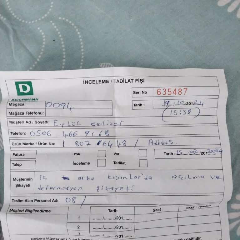 Adidas Ayakkabıda Erken Deformasyon Ve Yetersiz Müşteri Hizmeti