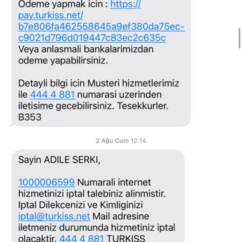 İnternet Aboneliği İptalinde Sorun Yaşıyorum