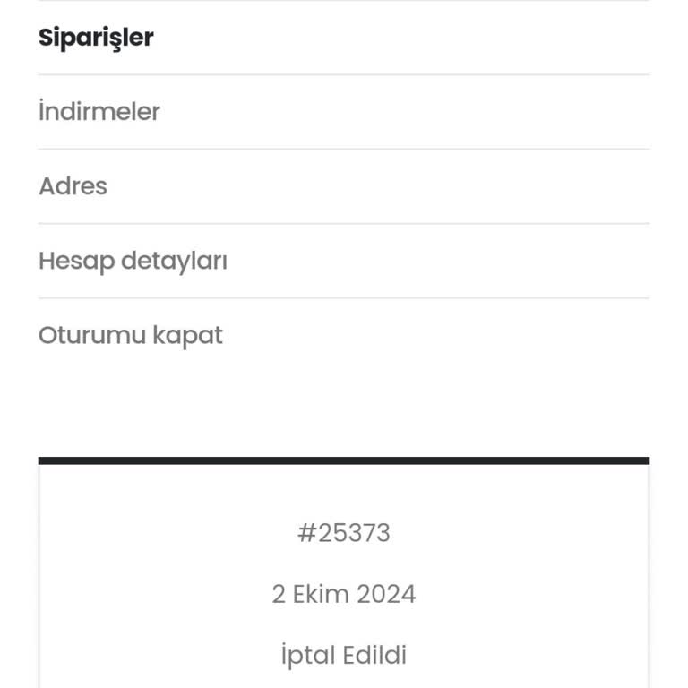 Sipariş İptali Ve Teslimat Sorunu