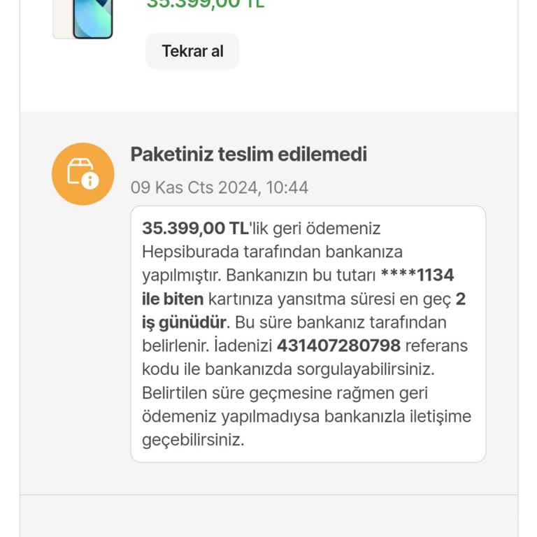 Kargoda Bekleyen Telefon Ve Çözülmeyen Sorun