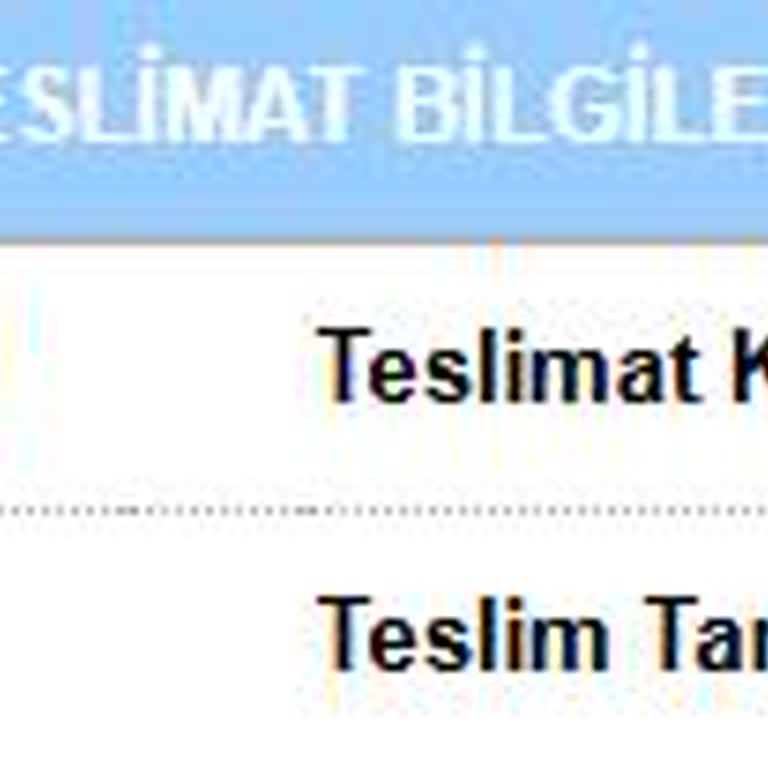 Teslim Edilmeyen Kargo İçin Yanıltıcı Bilgilendirme