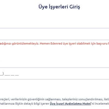 Edenred İle 9 Haftadır Süren Çözülmeyen Başvuru Ve Güncelleme Sorunları